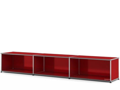 USM Haller Lowboard XL, Customisable USM ruby red|Open|35 cm