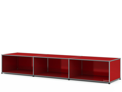USM Haller Lowboard XL, Customisable USM ruby red|Open|50 cm
