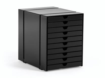 USM Inos Box Set C4 for USM Haller Shelves with 10 trays|Graphite black RAL 9011