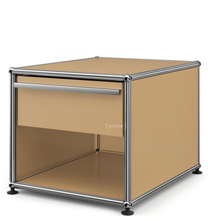 USM Haller Bedside Table with Drawer USM beige|Small (H 39 x B 42,5 x D 53 cm)
