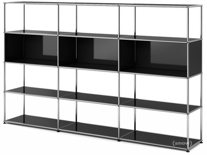 USM Haller Living Room Shelf XL Graphite black RAL 9011