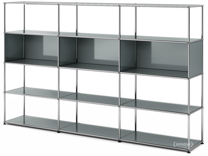 USM Haller Living Room Shelf XL Mid grey RAL 7005