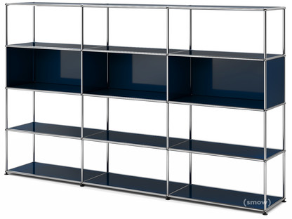 USM Haller Living Room Shelf XL Steel blue RAL 5011