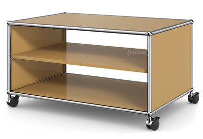 USM Haller TV Lowboard with Castors Without drop-down door, without rear panel|USM beige