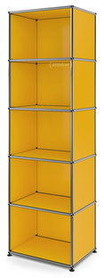 USM Haller Bookcase 50 Open|Golden yellow RAL 1004