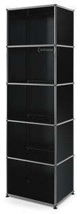 USM Haller Bookcase 50 Open|Graphite black RAL 9011