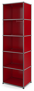 USM Haller Bookcase 50 Open|USM ruby red