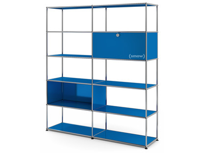 USM Haller Living Room Shelf L Gentian blue RAL 5010