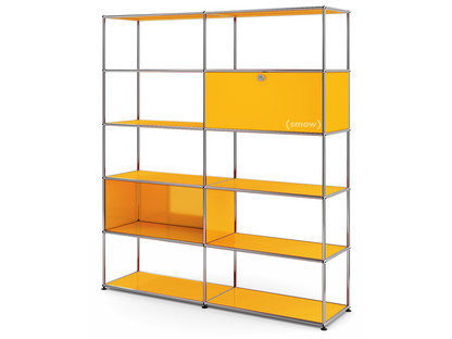 USM Haller Living Room Shelf L Golden yellow RAL 1004