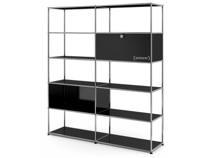 USM Haller Living Room Shelf L Graphite black RAL 9011