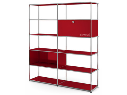 USM Haller Living Room Shelf L USM ruby red