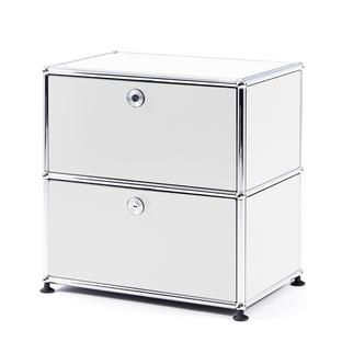 USM Haller Bedside Table with 2 Drop-down Doors 