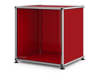 USM Haller Side Table Open USM ruby red