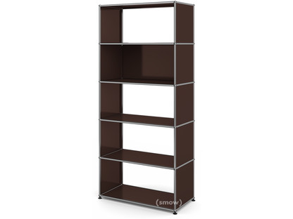 USM Haller Living Room Shelf M 1 back panel|USM brown