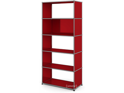 USM Haller Living Room Shelf M 1 back panel|USM ruby red