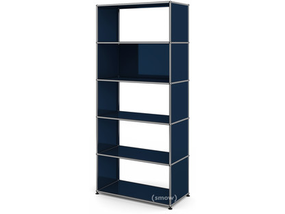 USM Haller Living Room Shelf M 1 back panel|Steel blue RAL 5011