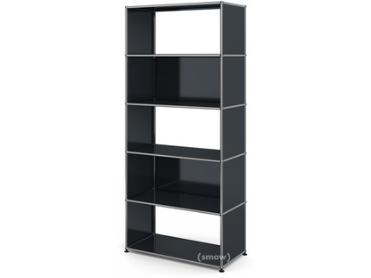 USM Haller Living Room Shelf M 2 back panels|Anthracite RAL 7016