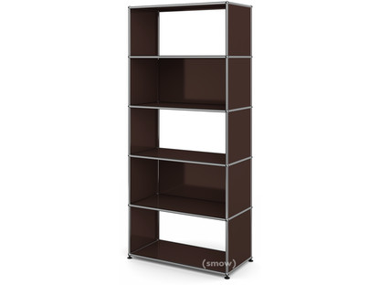 USM Haller Living Room Shelf M 2 back panels|USM brown