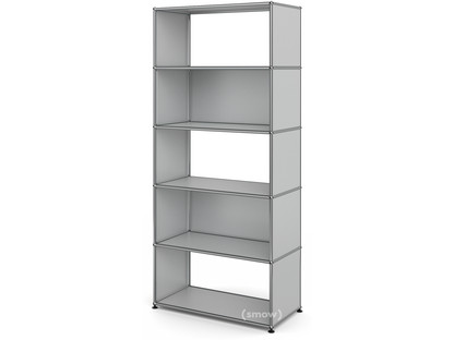 USM Haller Living Room Shelf M 2 back panels|USM matte silver