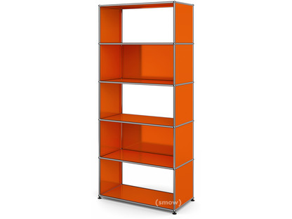 USM Haller Living Room Shelf M 2 back panels|Pure orange RAL 2004