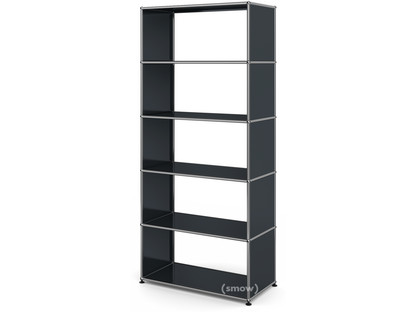 USM Haller Living Room Shelf M without back panel|Anthracite RAL 7016