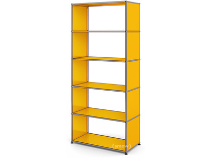 USM Haller Living Room Shelf M without back panel|Golden yellow RAL 1004