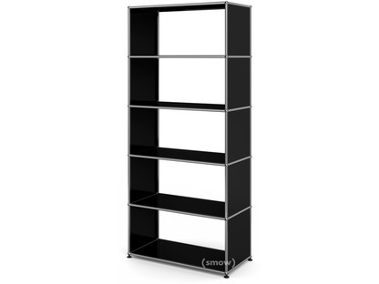 USM Haller Living Room Shelf M without back panel|Graphite black RAL 9011