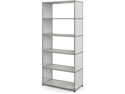 USM Haller Living Room Shelf M without back panel|Light grey RAL 7035