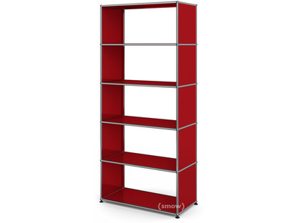 USM Haller Living Room Shelf M without back panel|USM ruby red