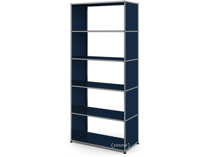 USM Haller Living Room Shelf M without back panel|Steel blue RAL 5011