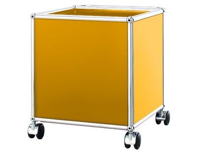 USM Haller Mobile Pedestal for Kids Golden yellow RAL 1004|H 43 x W 38 x D 38 cm