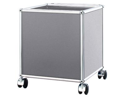 USM Haller Mobile Pedestal for Kids USM matte silver|H 43 x W 38 x D 38 cm