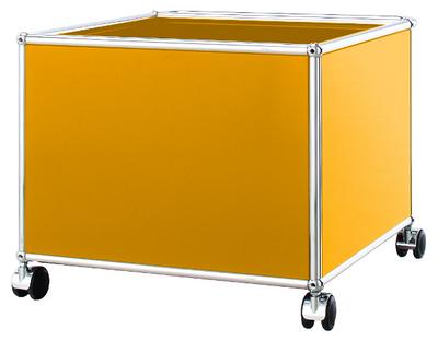 USM Haller Mobile Pedestal for Kids Golden yellow RAL 1004|H 43 x W 53 x D 53 cm