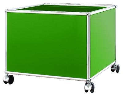 USM Haller Mobile Pedestal for Kids USM green|H 43 x W 53 x D 53 cm