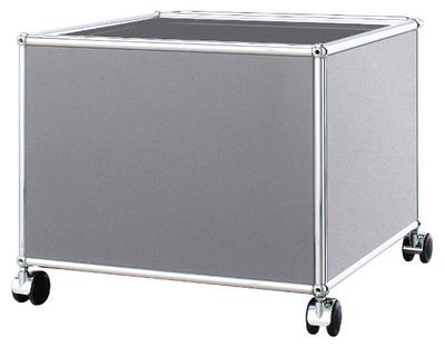 USM Haller Mobile Pedestal for Kids USM matte silver|H 43 x W 53 x D 53 cm