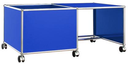 USM Haller Mobile Desk for Kids Case left|Gentian blue RAL 5010
