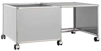 USM Haller Mobile Desk for Kids Case left|Light grey RAL 7035