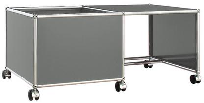 USM Haller Mobile Desk for Kids Case left|Mid grey RAL 7005