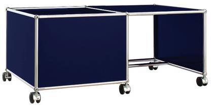 USM Haller Mobile Desk for Kids Case left|Steel blue RAL 5011