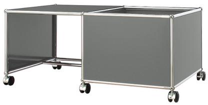 USM Haller Mobile Desk for Kids Case right|Mid grey RAL 7005