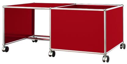 USM Haller Mobile Desk for Kids Case right|USM ruby red