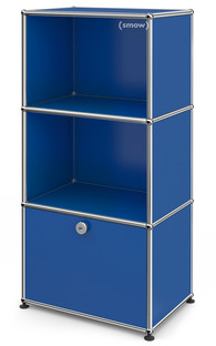 USM Haller Highboard for Kids with 1 Drop-down Door Gentian blue RAL 5010