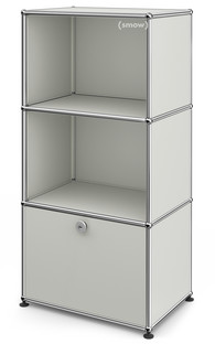 USM Haller Highboard for Kids with 1 Drop-down Door Light grey RAL 7035