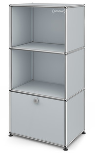 USM Haller Highboard for Kids with 1 Drop-down Door USM matte silver