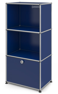 USM Haller Highboard for Kids with 1 Drop-down Door Steel blue RAL 5011