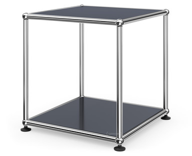 USM Haller Side Table 35 Both panels metal|Anthracite RAL 7016