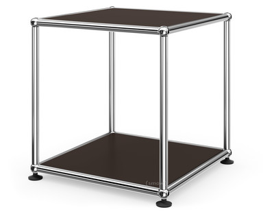 USM Haller Side Table 35 Both panels metal|USM brown