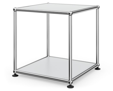 USM Haller Side Table 35 Both panels metal|USM matte silver