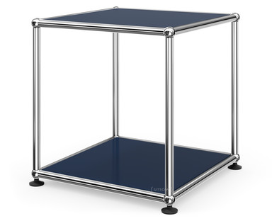 USM Haller Side Table 35 Both panels metal|Steel blue RAL 5011