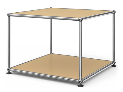 USM Haller Side Table 50 Both panels metal|USM beige